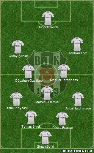 Besiktas JK Formation 2013