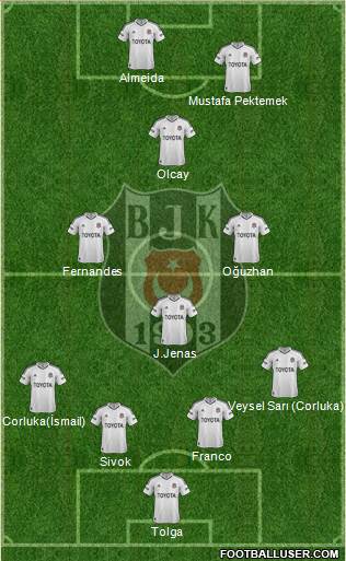 Besiktas JK Formation 2013