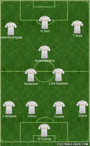 Swansea City Formation 2013