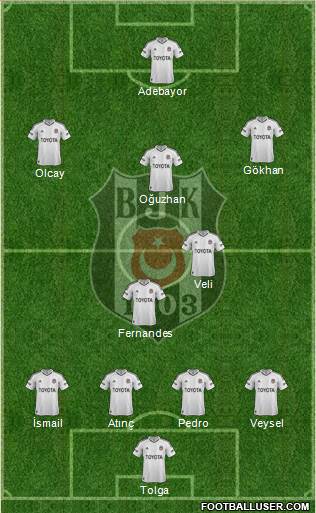 Besiktas JK Formation 2013