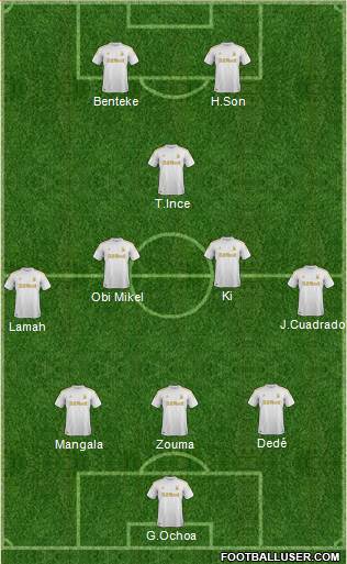 Swansea City Formation 2013