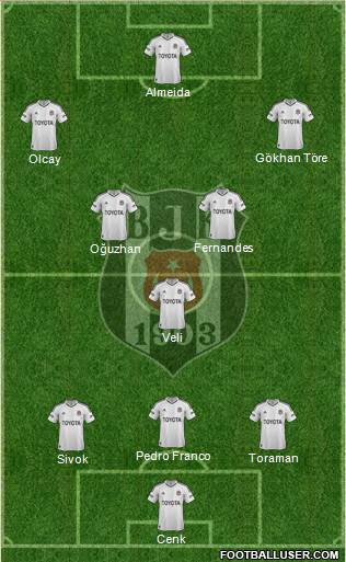 Besiktas JK Formation 2013