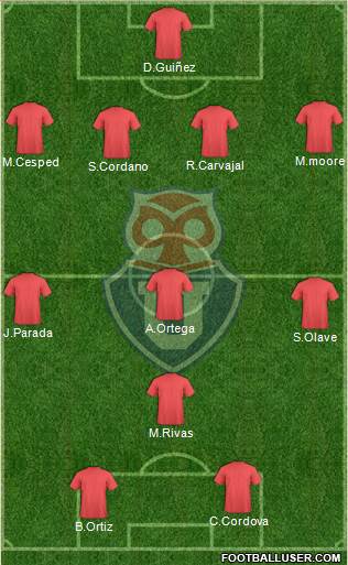 CF Universidad de Chile Formation 2013