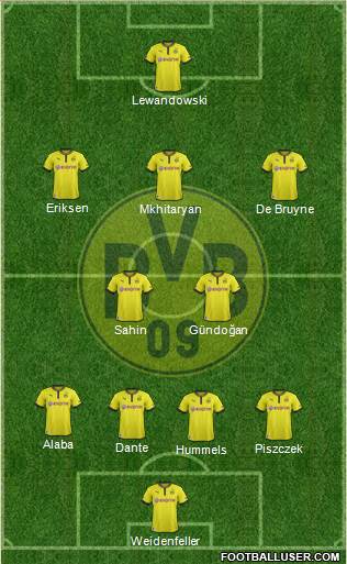 Borussia Dortmund Formation 2013