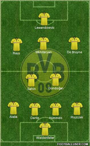 Borussia Dortmund Formation 2013