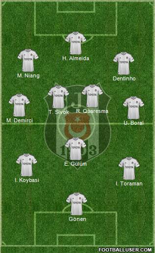 Besiktas JK Formation 2013