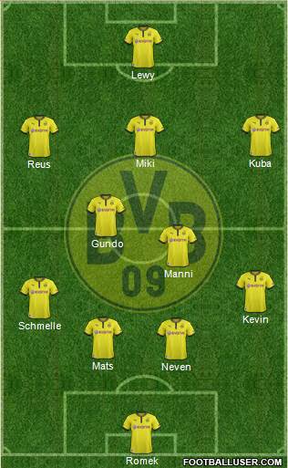 Borussia Dortmund Formation 2013