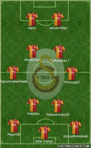 Galatasaray SK Formation 2013
