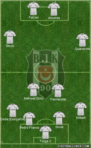 Besiktas JK Formation 2013