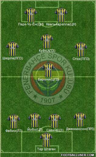 Fenerbahçe SK Formation 2013