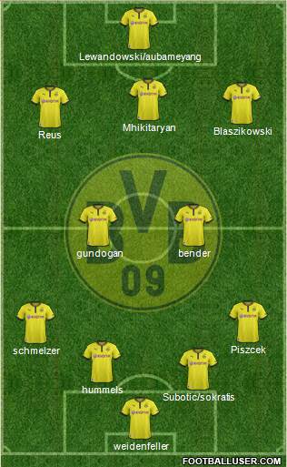Borussia Dortmund Formation 2013