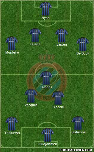 Club Brugge KV Formation 2013