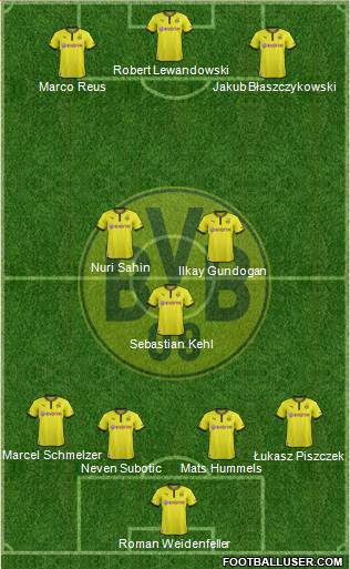 Borussia Dortmund Formation 2013