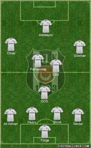 Besiktas JK Formation 2013