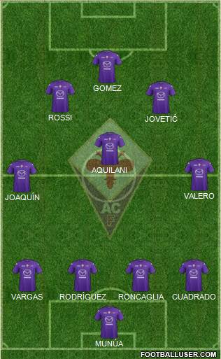 Fiorentina Formation 2013
