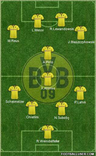 Borussia Dortmund Formation 2013