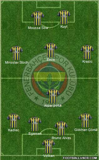 Fenerbahçe SK Formation 2013