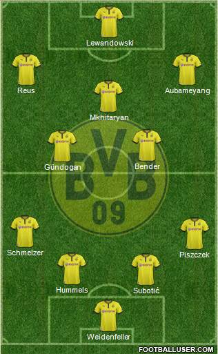Borussia Dortmund Formation 2013