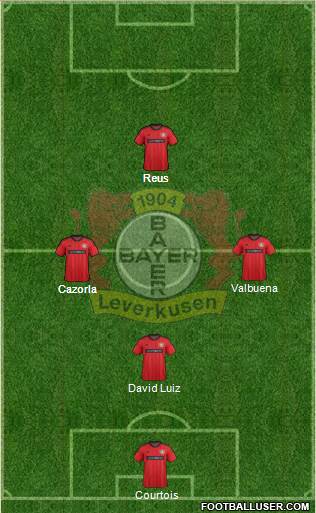 Bayer 04 Leverkusen Formation 2013