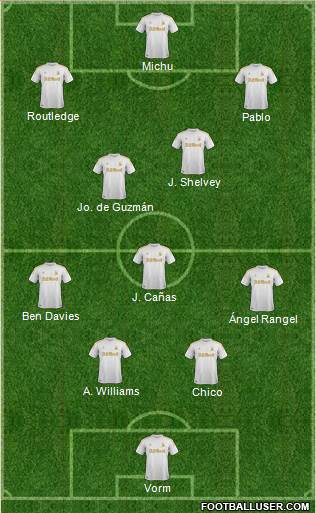 Swansea City Formation 2013