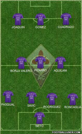 Fiorentina Formation 2013