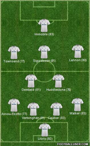Tottenham Hotspur Formation 2013