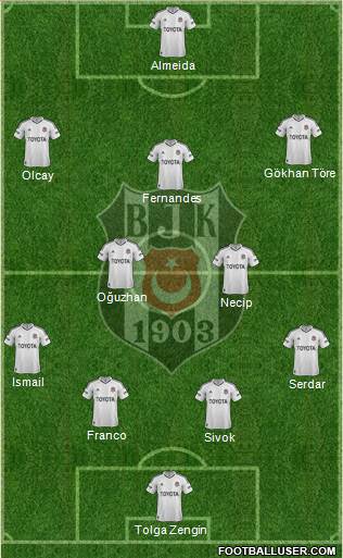 Besiktas JK Formation 2013