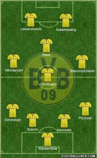 Borussia Dortmund Formation 2013