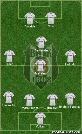 Besiktas JK Formation 2013
