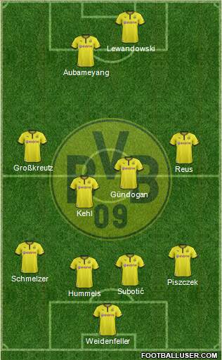 Borussia Dortmund Formation 2013