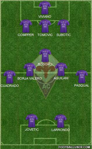 Fiorentina Formation 2013