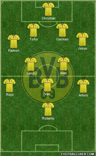 Borussia Dortmund Formation 2013