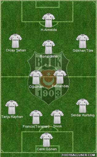 Besiktas JK Formation 2013
