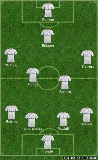 Tottenham Hotspur Formation 2013