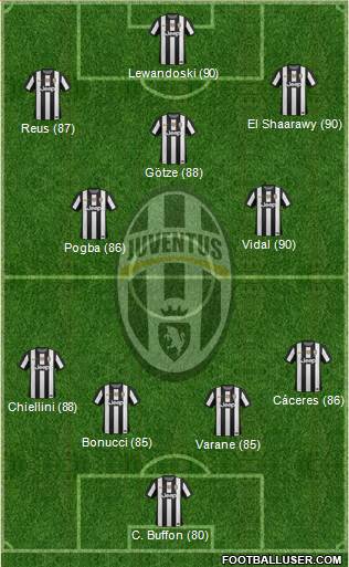 Juventus Formation 2013