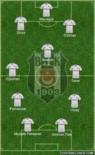 Besiktas JK Formation 2013