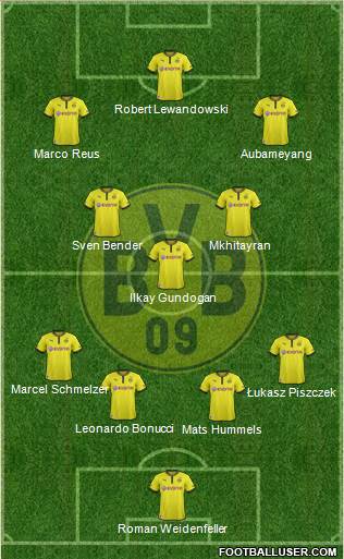 Borussia Dortmund Formation 2013