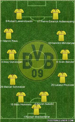 Borussia Dortmund Formation 2013