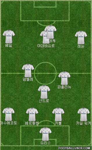 Tottenham Hotspur Formation 2013