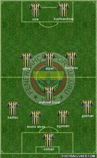 Fenerbahçe SK Formation 2013