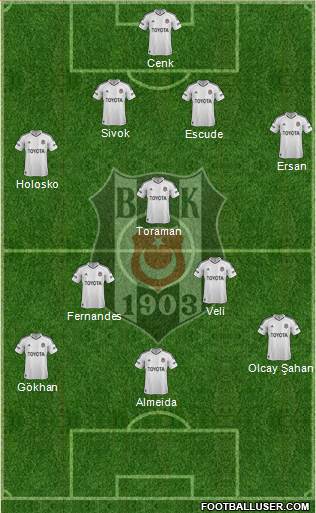 Besiktas JK Formation 2013