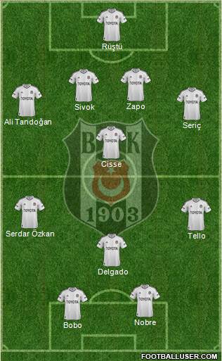 Besiktas JK Formation 2013