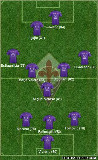 Fiorentina Formation 2013