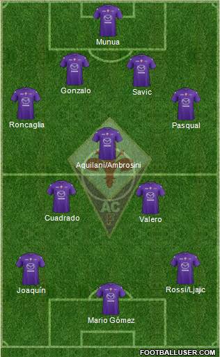 Fiorentina Formation 2013