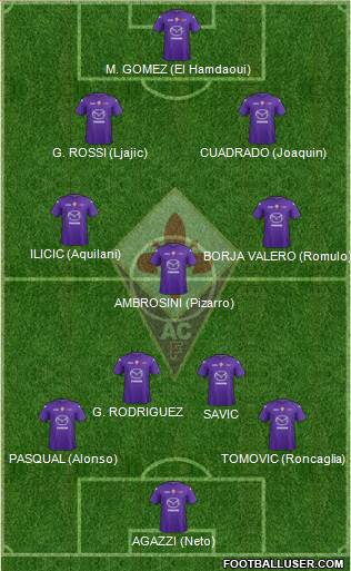 Fiorentina Formation 2013