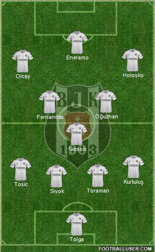 Besiktas JK Formation 2013