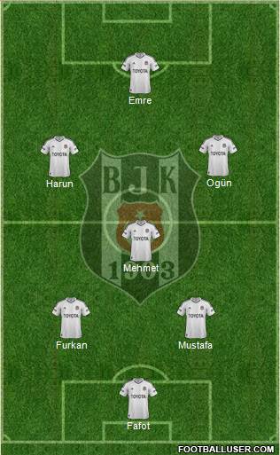 Besiktas JK Formation 2013