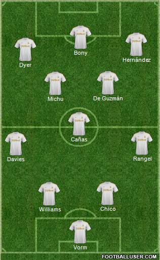 Swansea City Formation 2013