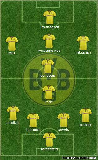Borussia Dortmund Formation 2013