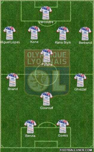 Olympique Lyonnais Formation 2013